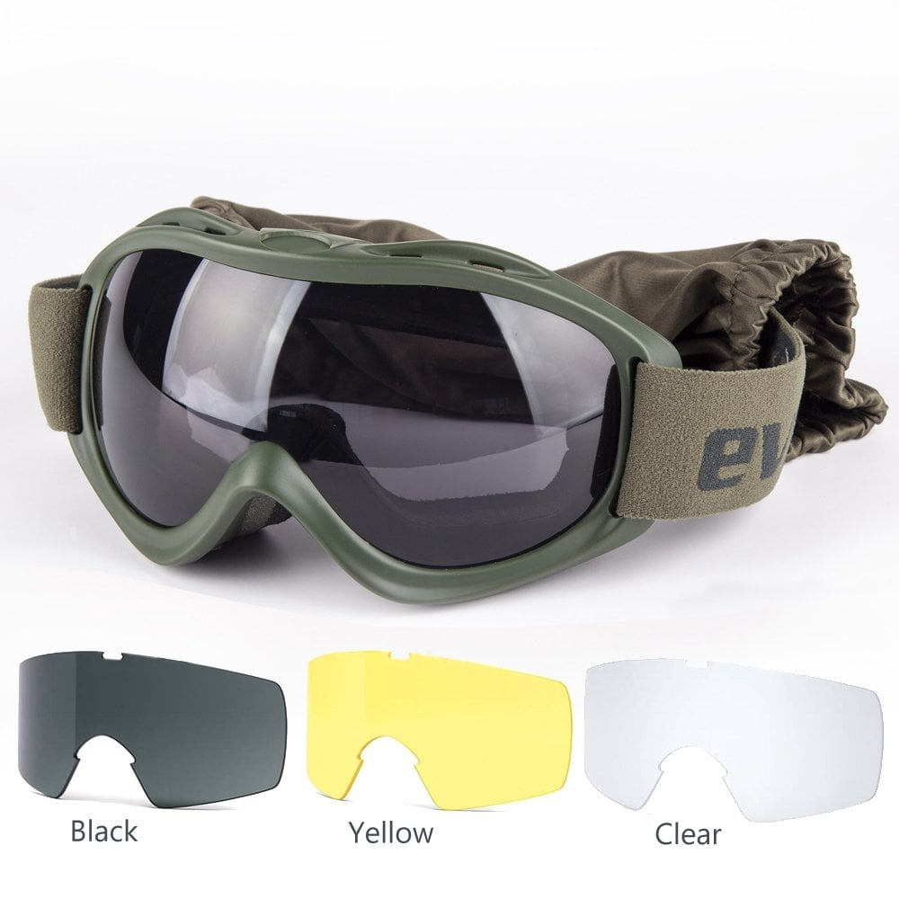 Evolite Balistik Protector Goggle - Haki MIL-PRF