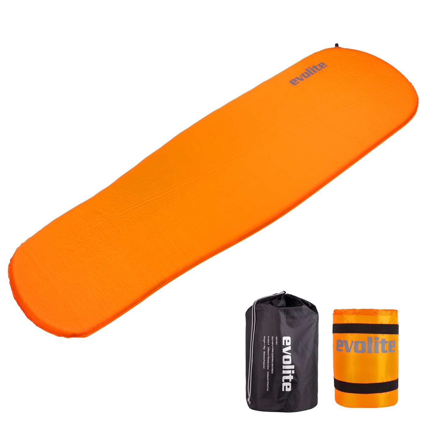 Evolite Luno 3.8 cm Şişme Kamp Matı - Turuncu