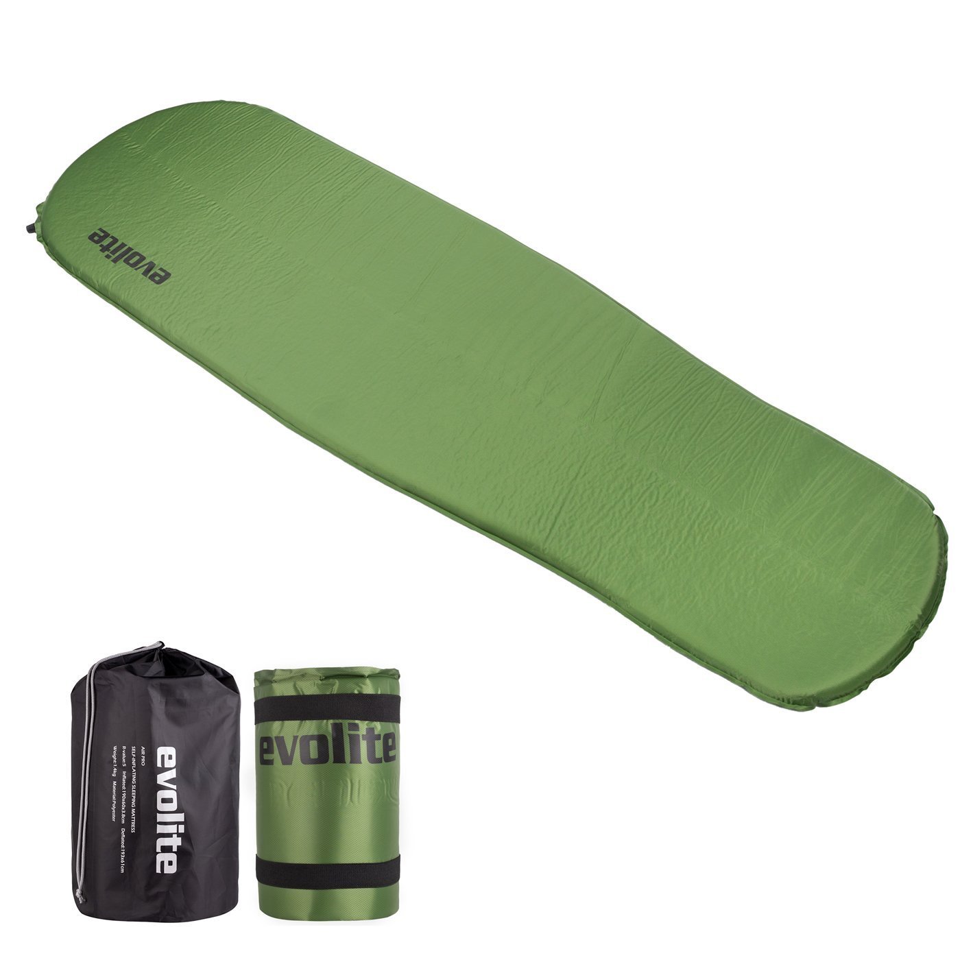 Evolite Luno 3.8 cm Şişme Kamp Matı- Haki