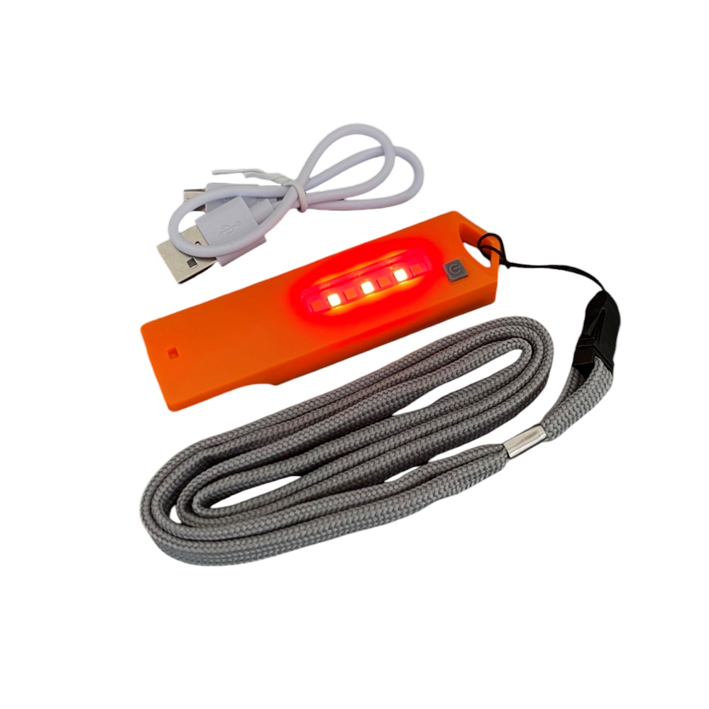 Evolite OneLight Led Işıklı Şarjlı Düdük - Turuncu