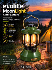 Evolite MoonLight 650 lm Şarjlı Kamp Lambası