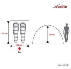 Evolite Trip Mono Dome 2 Kişilik Kamp Çadırı