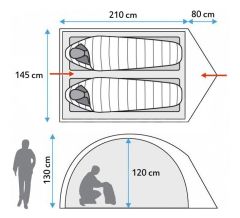 Evolite Turtle Pro 2 Kişilik Kamp Çadırı - 4 Mevsim