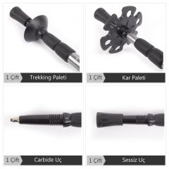 Evolite Ultralite Titanium Antishock Trekking Batonu