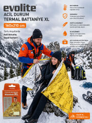 Evolite  Acil Durum Termal Battaniye XL - 160x210 cm.