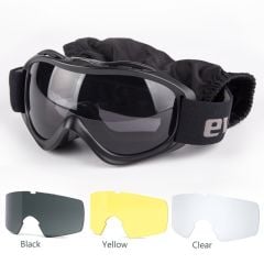 Evolite Balistik Protector Goggle - Siyah MIL-PRF